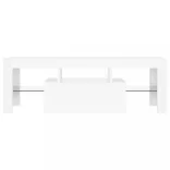 fehér TV-szekrény LED-lámpákkal 120 x 35 x 40 cm