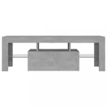 betonszürke TV-szekrény LED-lámpákkal 120 x 35 x 40 cm