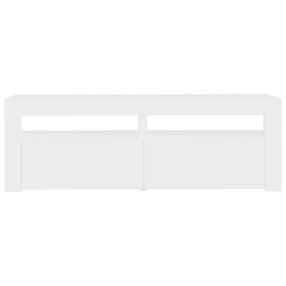 fehér TV-szekrény LED-lámpákkal 120 x 35 x 40 cm