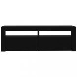 fekete TV-szekrény LED-lámpákkal 120 x 35 x 40 cm