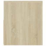 sonoma tölgy színű TV-szekrény LED-lámpákkal 120 x 35 x 40 cm