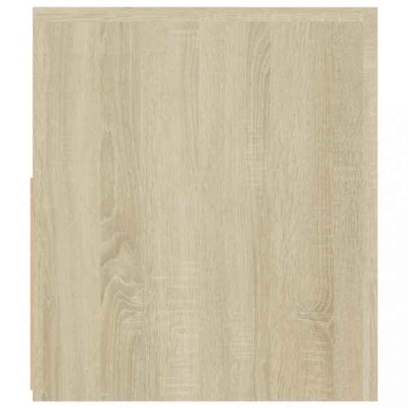 sonoma tölgy színű TV-szekrény LED-lámpákkal 120 x 35 x 40 cm