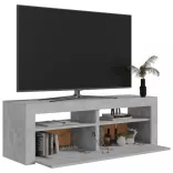 betonszürke TV-szekrény LED-lámpákkal 120 x 35 x 40 cm