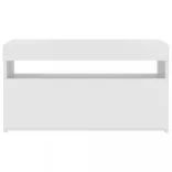 fehér TV-szekrény LED-világítással 75 x 35 x 40 cm