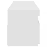 2 db fehér TV-szekrény LED-világítással 75 x 35 x 40 cm