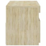 sonoma tölgy színű TV-szekrény LED-világítással 75 x 35 x 40 cm