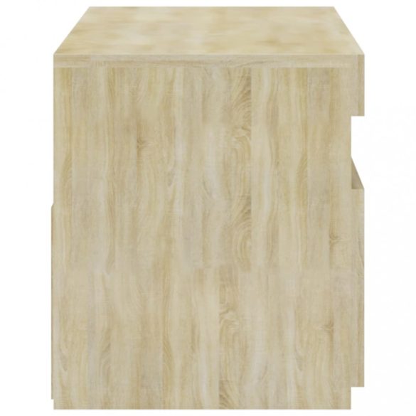 sonoma tölgy színű TV-szekrény LED-világítással 75 x 35 x 40 cm