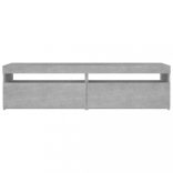 2 db betonszürke TV-szekrény LED-világítással 75 x 35 x 40 cm