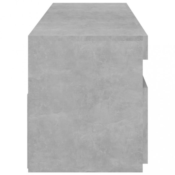 2 db betonszürke TV-szekrény LED-világítással 75 x 35 x 40 cm
