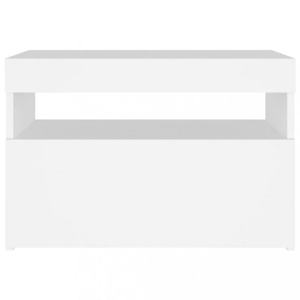 fehér TV-szekrény LED-lámpákkal 60 x 35 x 40 cm