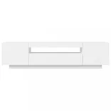 fehér TV-szekrény LED-lámpákkal 160 x 35 x 40 cm