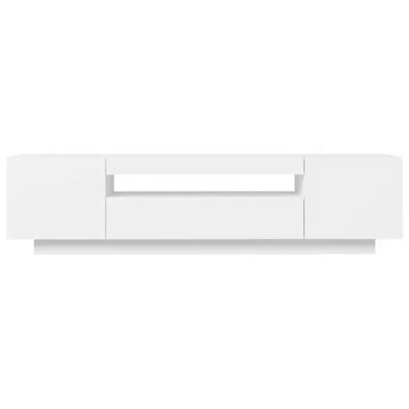 fehér TV-szekrény LED-lámpákkal 160 x 35 x 40 cm