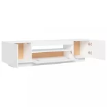 fehér TV-szekrény LED-lámpákkal 160 x 35 x 40 cm