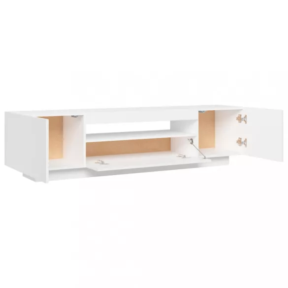 fehér TV-szekrény LED-lámpákkal 160 x 35 x 40 cm