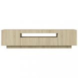 sonoma tölgy színű TV-szekrény LED-lámpákkal 160 x 35 x 40 cm