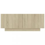 sonoma tölgyszínű szerelt fa TV-szekrény 100 x 35 x 40 cm