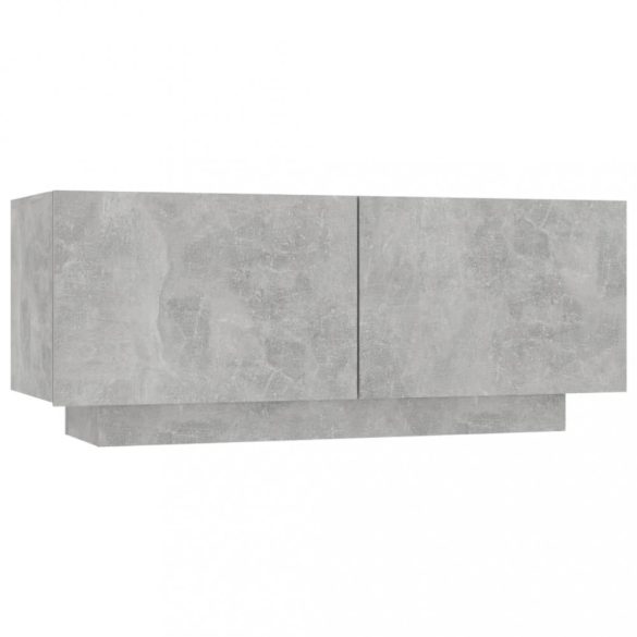 betonszürke szerelt fa TV-szekrény 100x35x40 cm