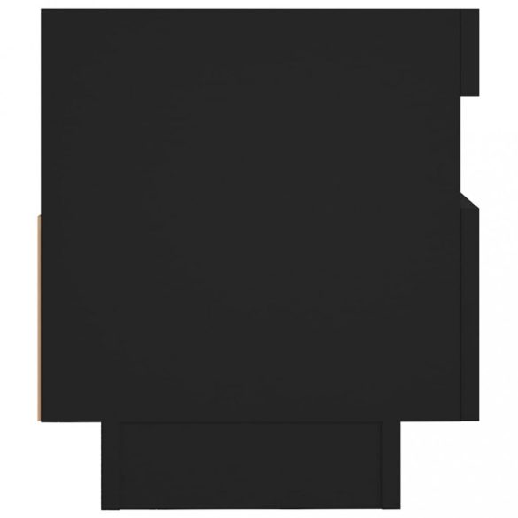 fekete TV-szekrény LED-lámpákkal 80 x 35 x 40 cm