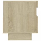 sonoma tölgy színű TV-szekrény LED-lámpákkal 80 x 35 x 40 cm