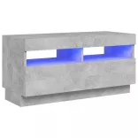 betonszürke TV-szekrény LED-lámpákkal 80 x 35 x 40 cm