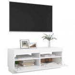 fehér TV-szekrény LED-világítással 100 x 35 x 40 cm