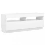 fehér TV-szekrény LED-világítással 100 x 35 x 40 cm