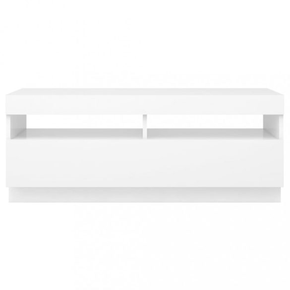 fehér TV-szekrény LED-világítással 100 x 35 x 40 cm