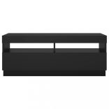 fekete TV-szekrény LED-lámpákkal 100 x 35 x 40 cm