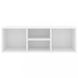 fehér szerelt fa cipőtároló pad 105 x 35 x 35 cm