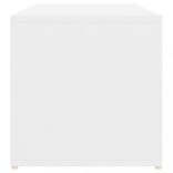 fehér szerelt fa cipőtároló pad 105 x 35 x 35 cm