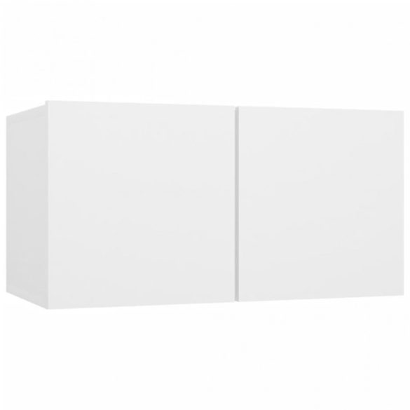 2 db fehér függő TV-szekrény 60 x 30 x 30 cm