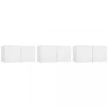 3 db fehér függő TV-szekrény 60 x 30 x 30 cm