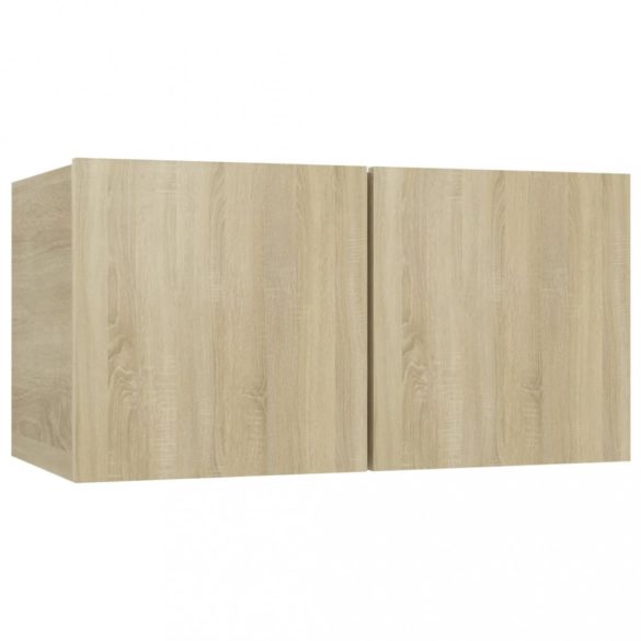 2 db sonoma tölgy függő TV-szekrény 60 x 30 x 30 cm