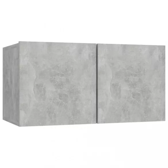 2 db betonszürke függő TV-szekrény 60 x 30 x 30 cm