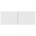 2 db fehér szerelt fa TV-szekrény 80 x 30 x 30 cm