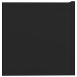 2 db fekete szerelt fa TV-szekrény 80 x 30 x 30 cm