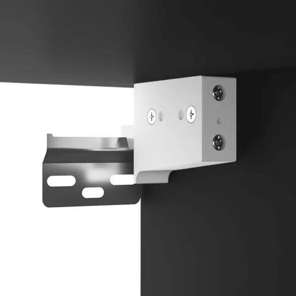 2 db fekete szerelt fa TV-szekrény 80 x 30 x 30 cm