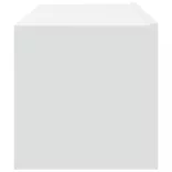 2 db fehér szerelt fa fali TV-szekrény 100 x 30 x 30 cm