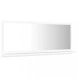 fehér forgácslap fürdőszobai tükör 90 x 10,5 x 37 cm