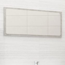   betonszürke LED-es forgácslap fürdőszobatükör 80 x 1,5 x 37 cm