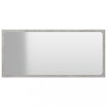 betonszürke LED-es forgácslap fürdőszobatükör 80 x 1,5 x 37 cm