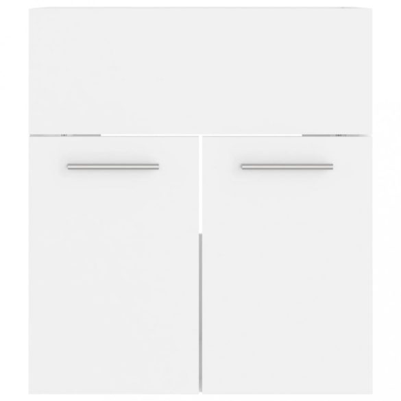 fehér szerelt fa mosdószekrény 41 x 38,5 x 46 cm