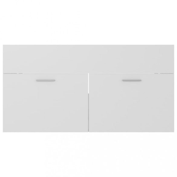 fehér szerelt fa mosdószekrény 90 x 38,5 x 46 cm