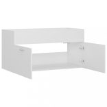 fehér szerelt fa mosdószekrény 90 x 38,5 x 46 cm