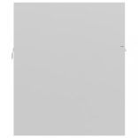 magasfényű fehér szerelt fa mosdószekrény 90 x 38,5 x 46 cm