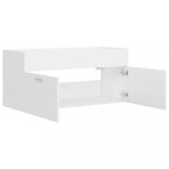 fehér szerelt fa mosdószekrény 100 x 38,5 x 46 cm