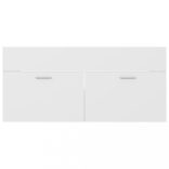 fehér szerelt fa mosdószekrény 100 x 38,5 x 46 cm