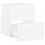 fehér szerelt fa mosdószekrény 41 x 38,5 x 48 cm