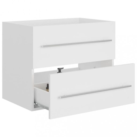 fehér szerelt fa mosdószekrény 60 x 38,5 x 48 cm