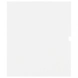 fehér szerelt fa mosdószekrény 60 x 38,5 x 45 cm